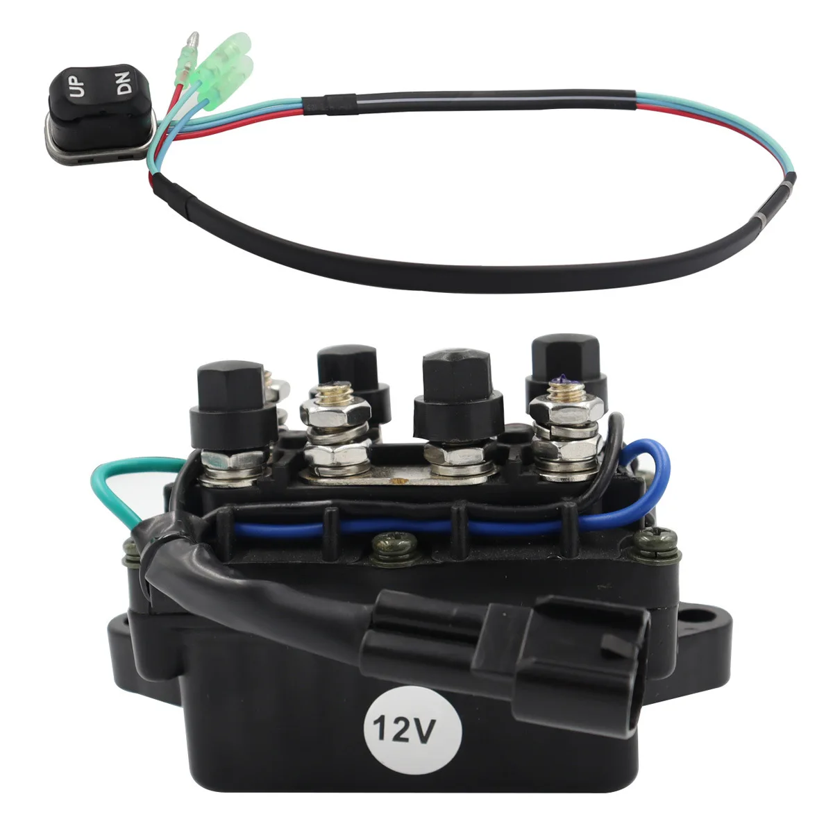 12V 61A-81950-01-00 4-Stroke Relay Tilt Relay with Tilt Trim Switch 120A Assy Relay for Yamaha Outboard 703825630200