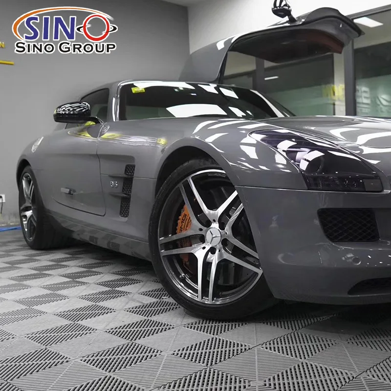 Car Vinyl High Stretchable Anti Scratch Grey Wrapping Vinyl Cars Paint protection Film