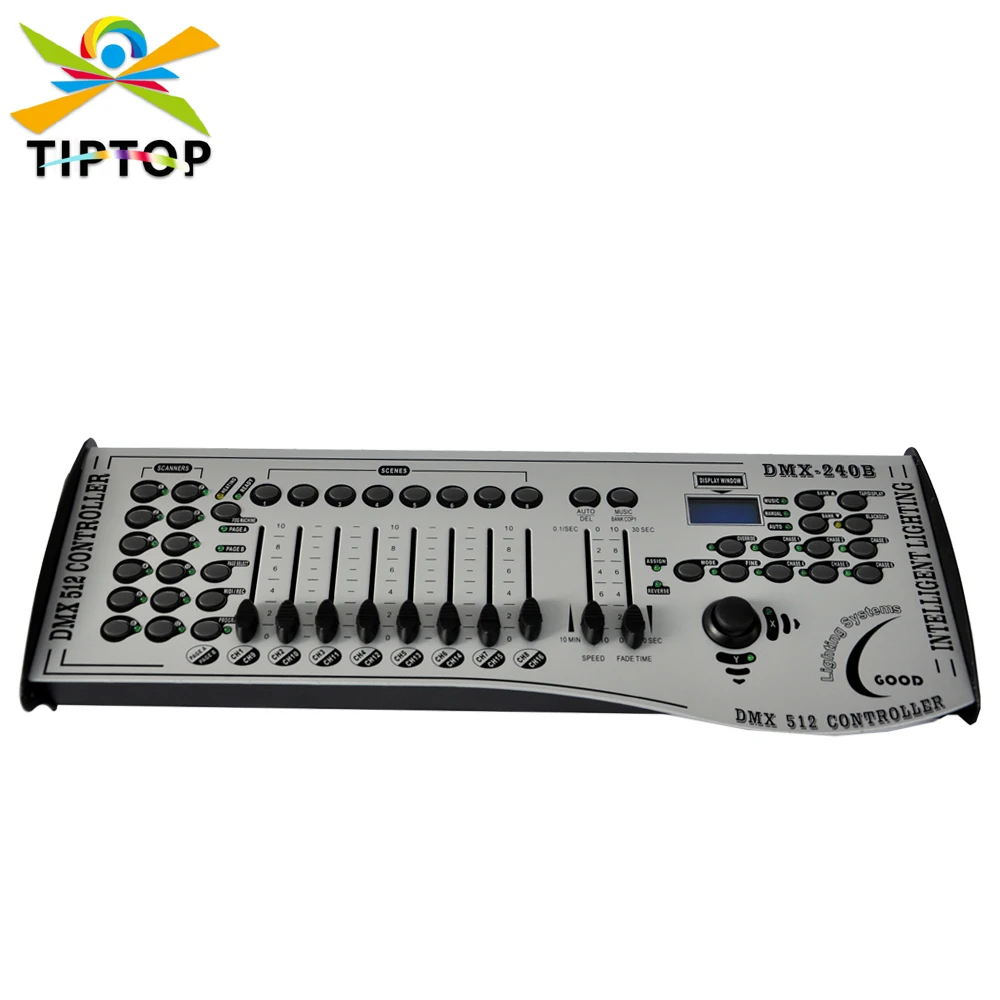 Freeshipping TIPTOP Stage Light TP-D1304 DMX 240 Stage Light Controller 2 Assignable Wheels 192 Output Channels