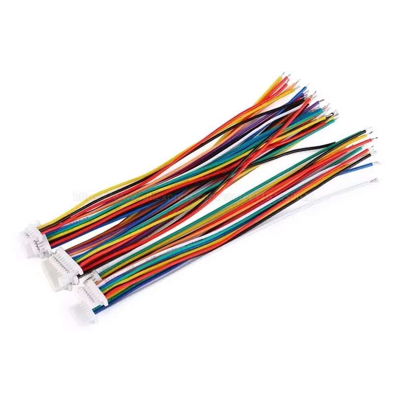 10PCS JST 1.25mm Wire Cable Connector 200MM 20CM Pitch 1.27mm 2/3/4/5/6/7/8/10Pin Male/Male Plug Electronic Wire Double End