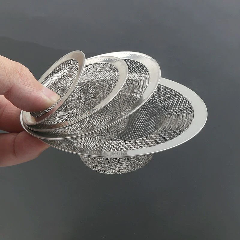 1Pc Stainless Steel Kitchen Water Sink Filter Bathroom Drain Filter Net Shower Hair Catchers Stoppers Kitchen Accessories