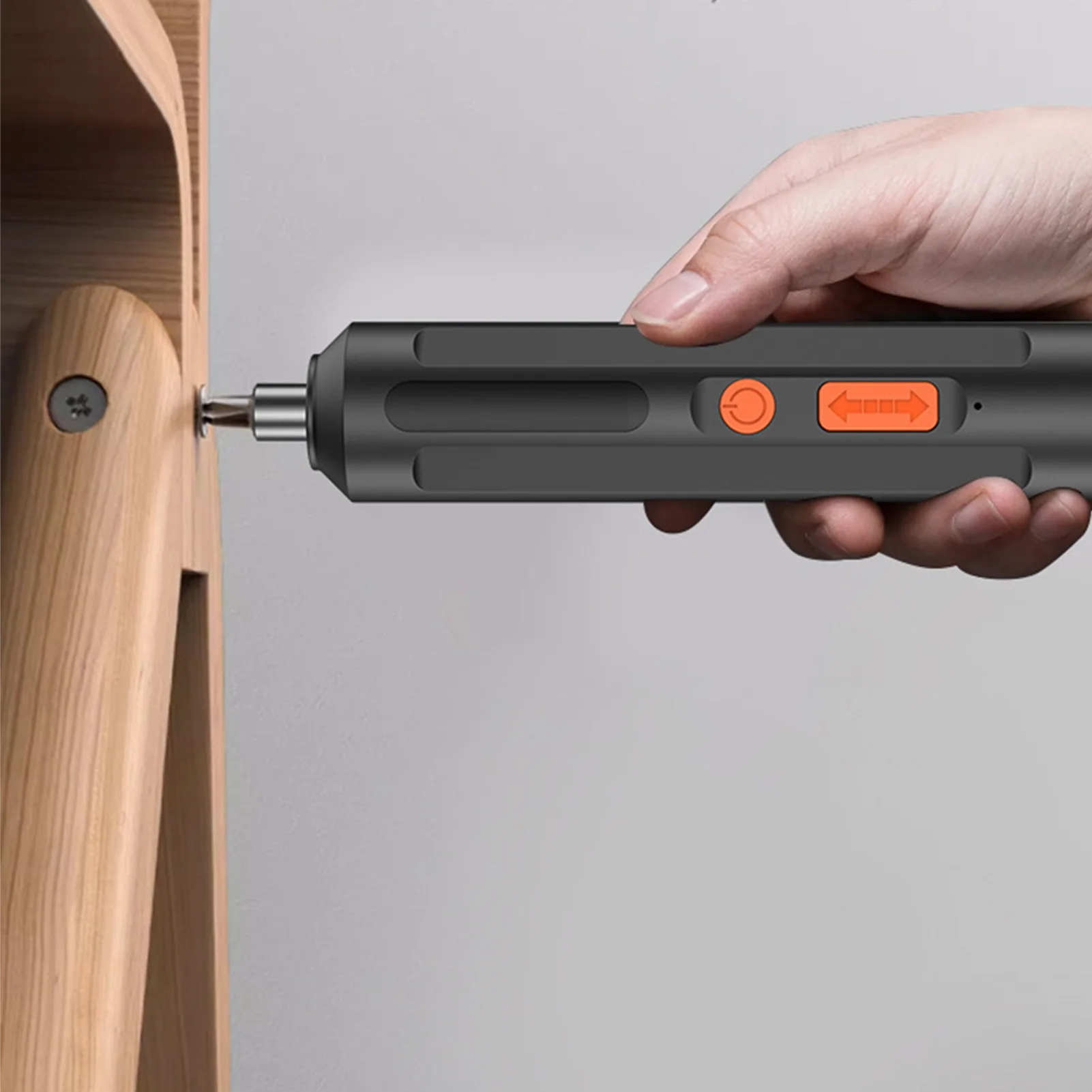 Electric Screwdriver Rechargeable Mini Drill Tool with Pistol Grip for Household Repairs