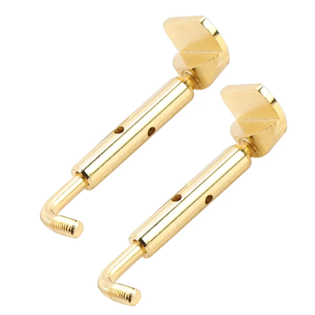 

2Pcs Violin Chinrest Screws Zinc Alloy Smooth Polishing Rustproof Durable Instrument Accessories Easy Install Long Life Violin