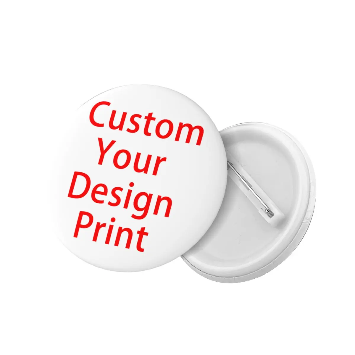 Personalize Custom Your Design Button Pin for Jeans Customized Logo Printed Badges Brooch Pinback Gift