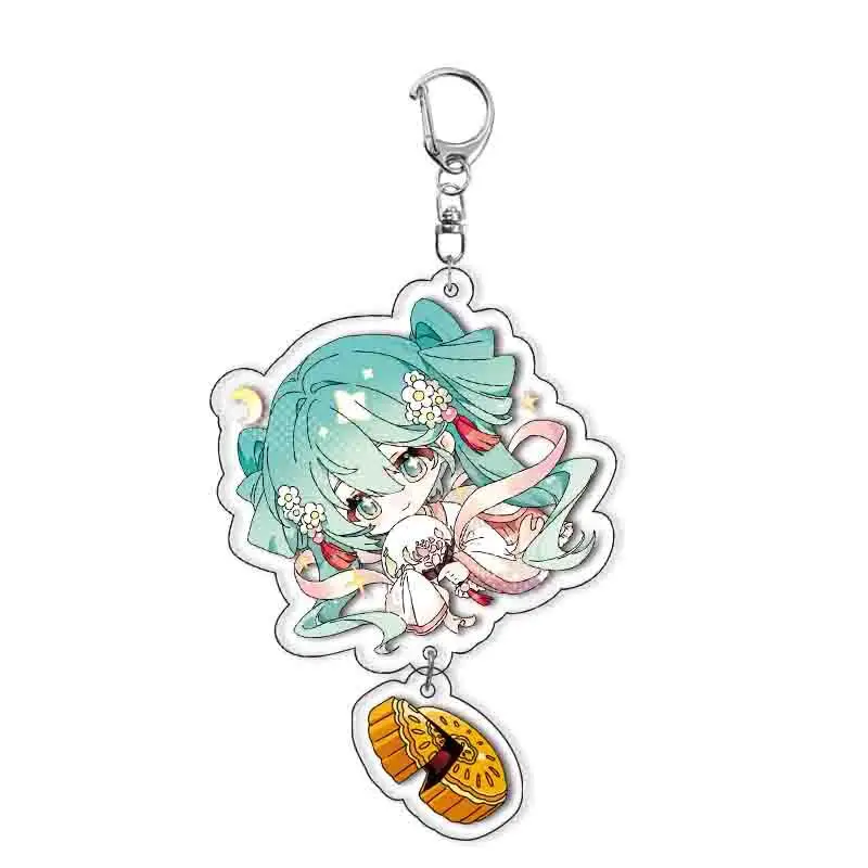 Acrylic Keychain Sandwich HatsuneMiku Royal Highness Princess Virtual Idol Peripheral Spot Pendant