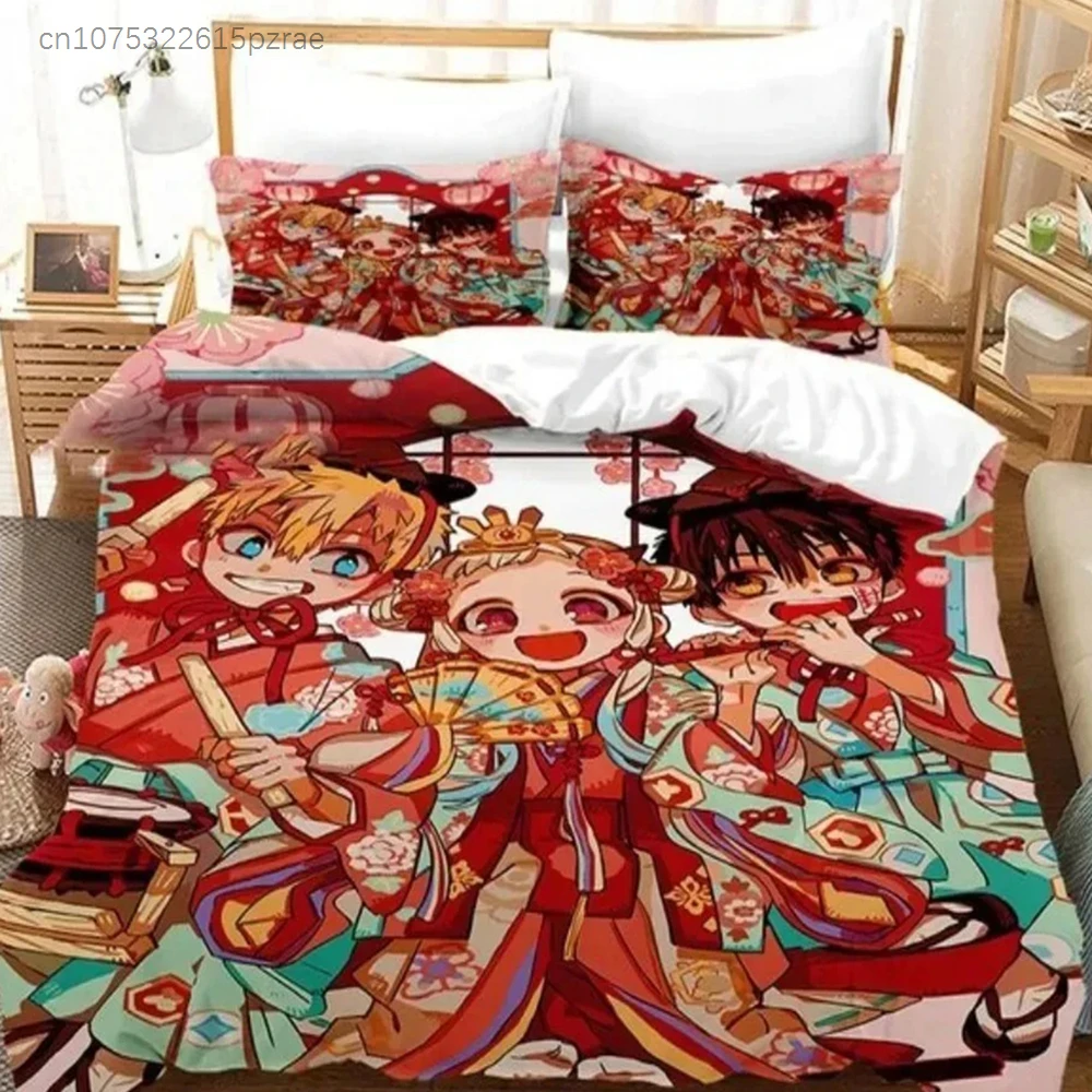 Toilet-bound Hanako-kun Bedding Set 3D Printed Suitable For Bedroom Duvet Cover Set With Pillowcases Kids Home Textile
