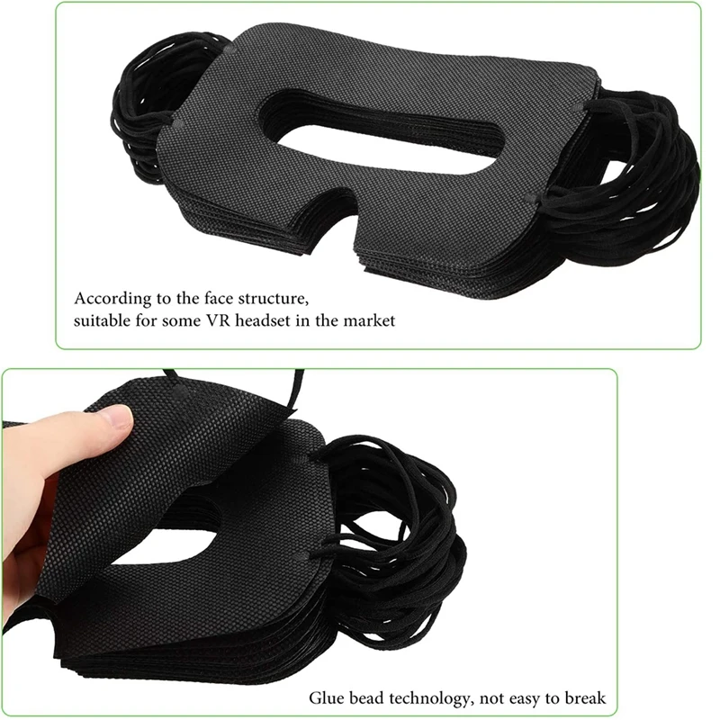 150 PCS Disposable VR Mask Non-Woven Sanitary Eye Mask Eye Cover Mask For HTC VR Headset Vive Virtual Reality Headset