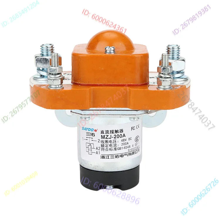 

Контактор постоянного тока MZJ 50 100 200 300 400 600A с двойной катушкой 24 В, переключатель электромобиля