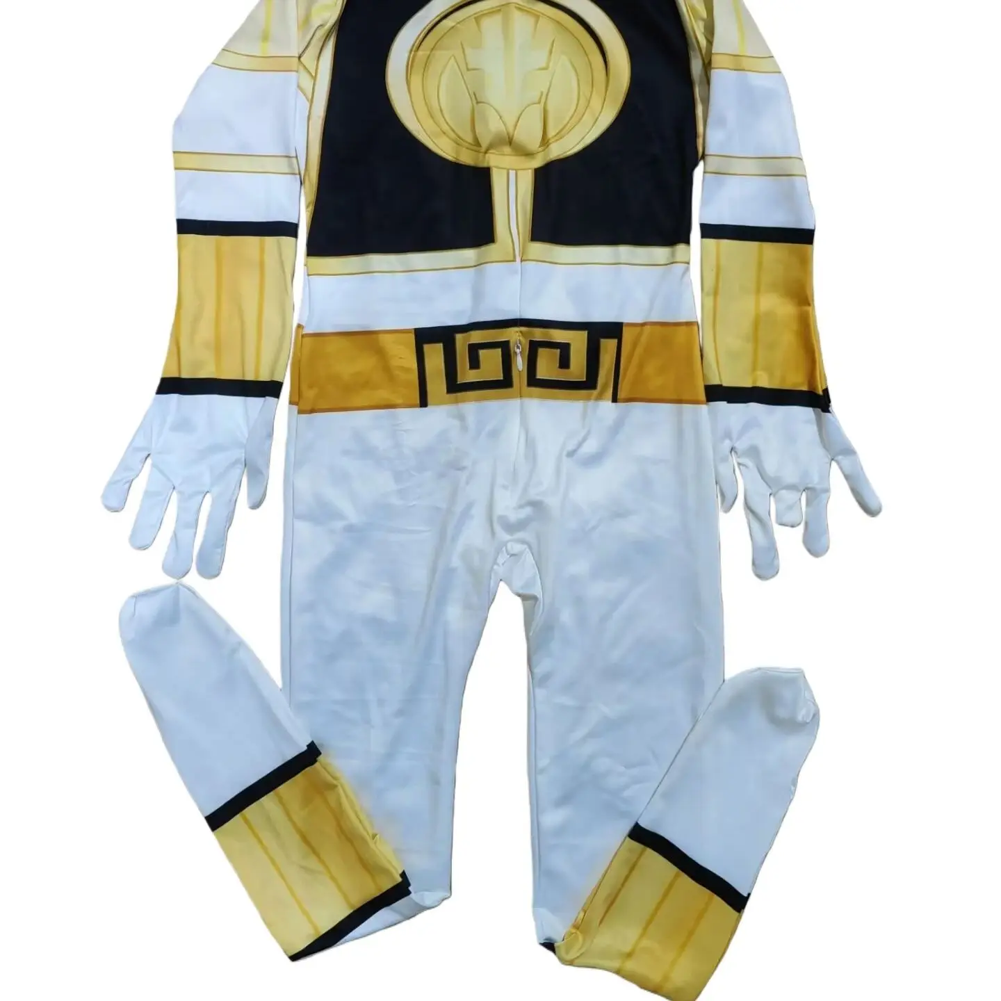 Fantasia Power Samurai Morpher Mighty Morphin Rangers Cosplay Costume Superhero Mask Kids Carnival Party Jumpsuit Zentai Suit view 3