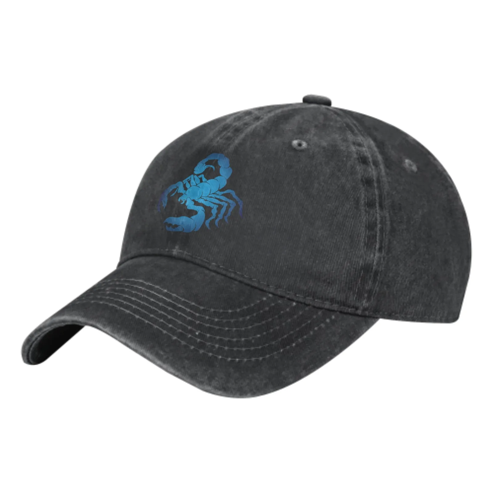 

Blue Scorpion Pure Cotton Baseball Cap Fashion Adult Snapback Cap Men Women Four Seasons Adjustable Hat For Running Gift