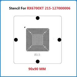 BGA Stencil For RX6700XT 6700XT 215-127000006 215-127000036 215-127000116 IC Chip Direct Heating 8090 Reballing Stencils Repair