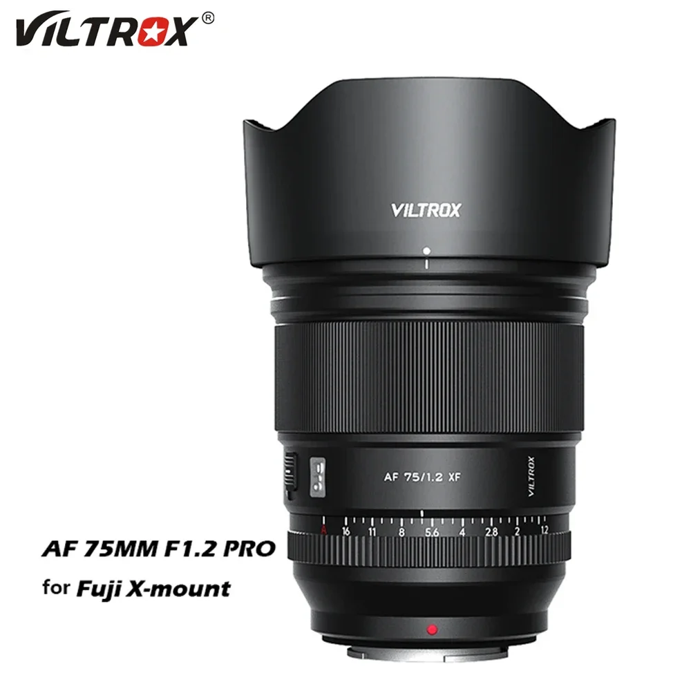 

VILTROX 75mm F1.2 Sony E Nikon Z Fuji X Lens Auto Focus Large Aperture Portrait APS-C for Fujifilm Sony Nikon Mount Camera Lens