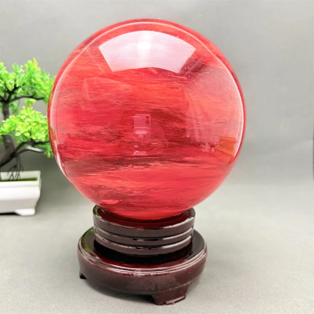 Natural Quartz Ball Hand-Polished Healing Crystal Top Quality Smelting Stone for Aura Meditation Divination Home Decor & Festive