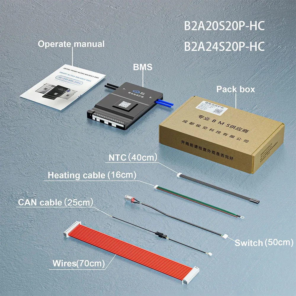 JIKONG-BMS intelligent JK avec balance active, pipeline l'autorisation, courant BT, Andrea RS485, Lil2 S ~ 24S veFePo4, batterie Eddie ion LTO, charge 40A ~ 200A