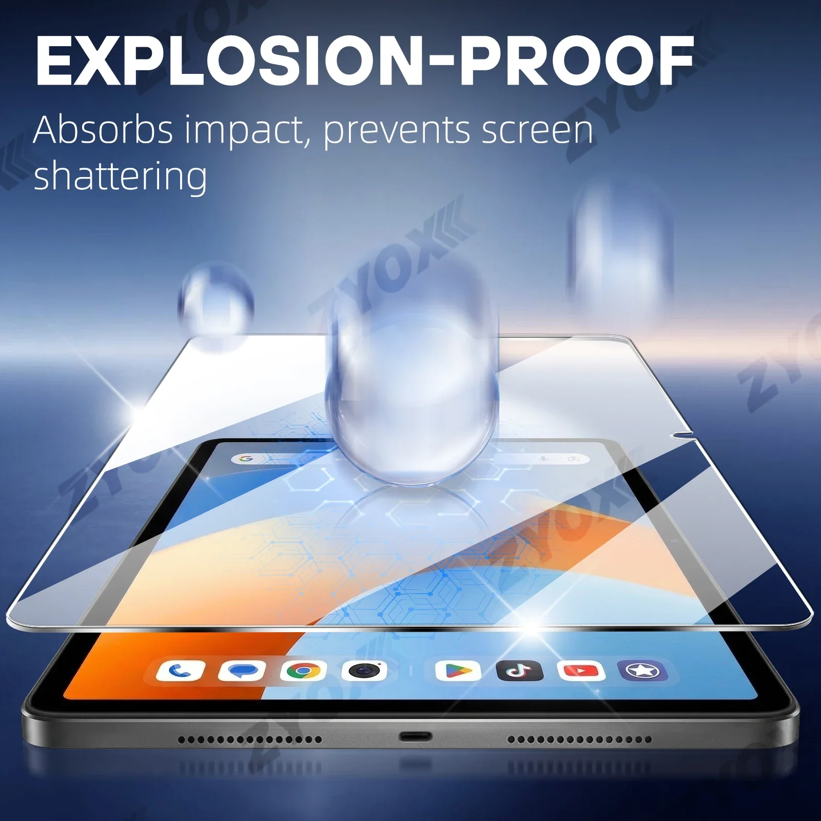 9H Tempered Glass for Alldocube IPlay 70 Max Pro, Screen Protector Durable HD Clear Anti-scratch Protection Film Accessories