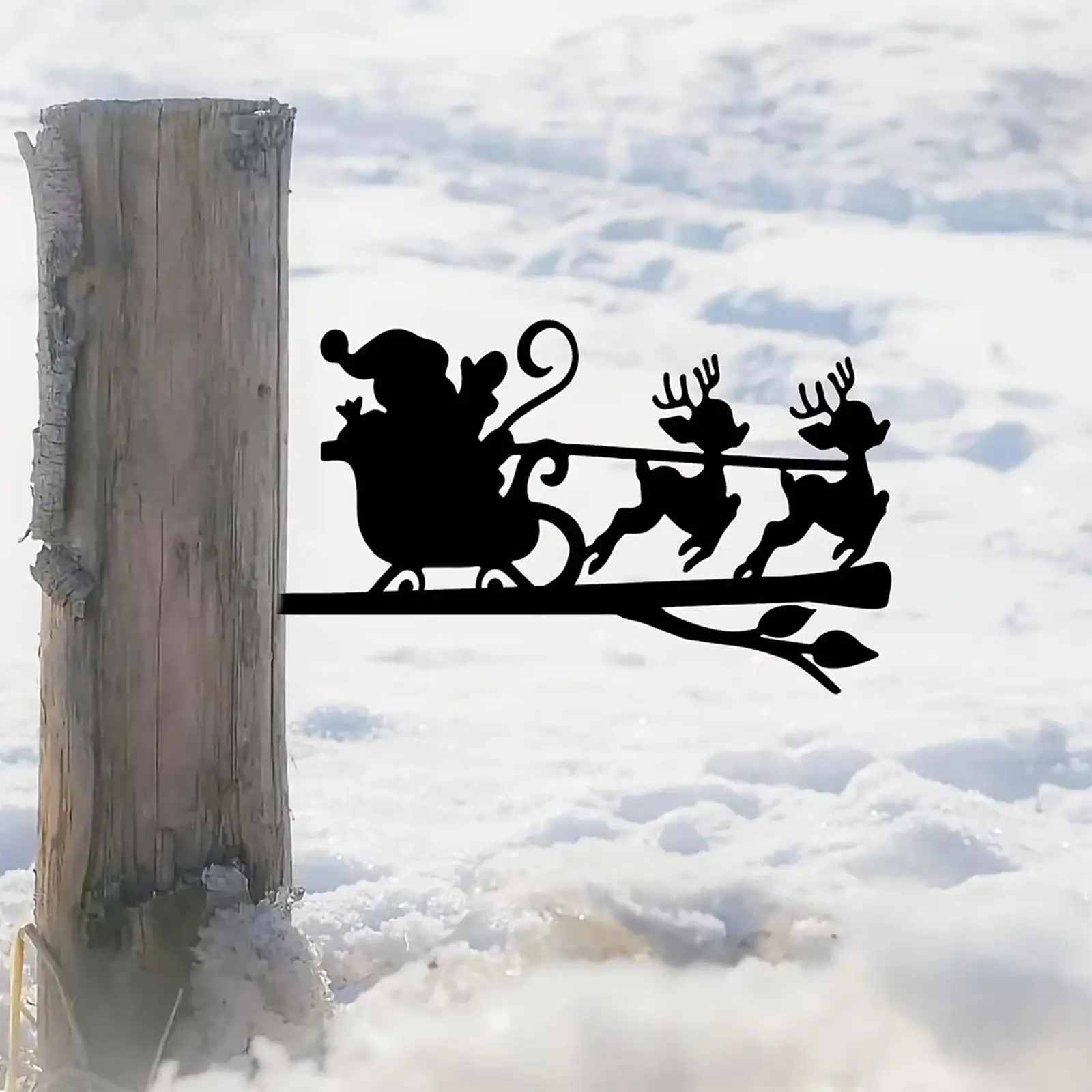 

Tree Insertion Metal Art Christmas Gift Decorative Insert Crafts Iron Silhouette