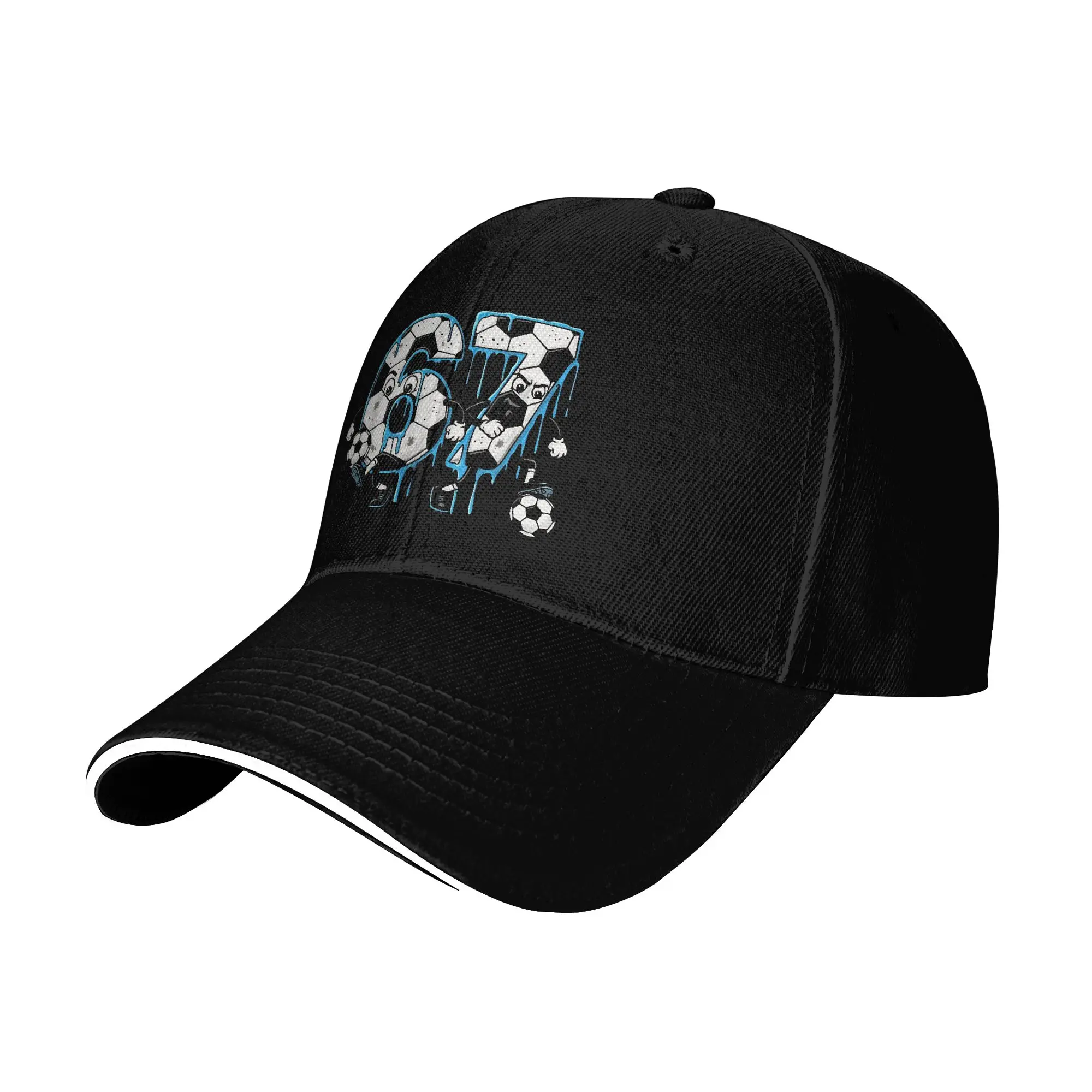 Soccer 67 Six Seven 6 7 Football Funny Meme Outfit Men Women Baseball Caps  Dad Hat Retro Outdoor Headwear Adjustable Fit Cap