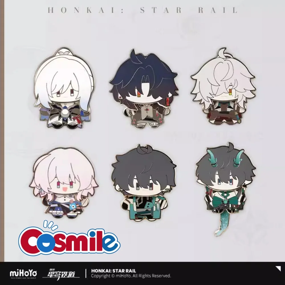 

Cosmile miHoYo Anime Honkai: Star Rail March 7th Dan Heng Jing Yuan Jingliu Blade Metal Badge Brooch Pin Cute Game Cosplay C