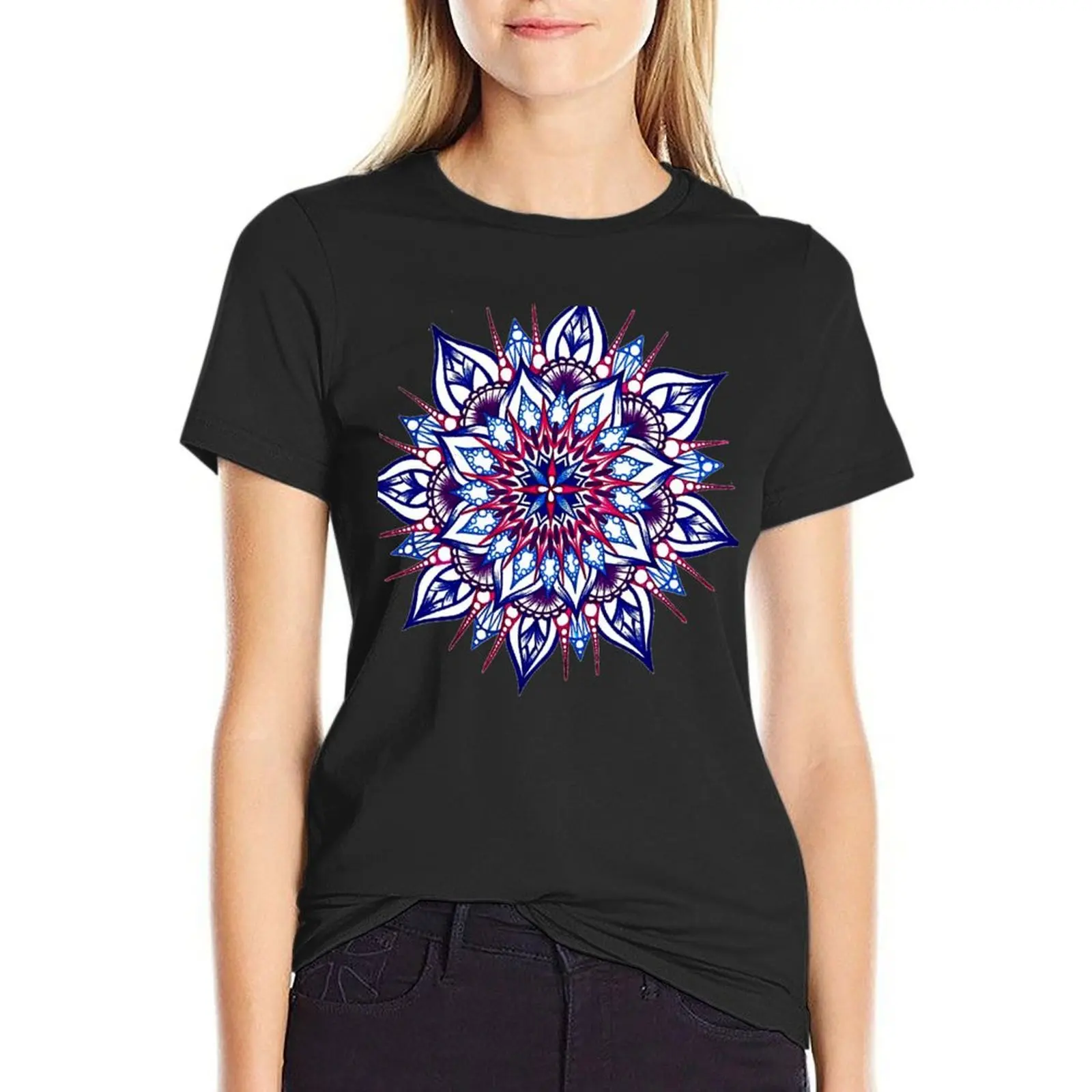 

Bright Mandala T-shirt funny shirts graphic tees woman t shirt