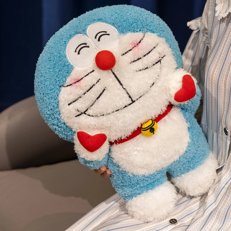 Doraemon Vinger Hart Pluche Speelgoed Mooie Knuffel Knuffels Gevulde Doraemon Anime Pop Gooien Kussen Slaapbank Home Decor Geschenken