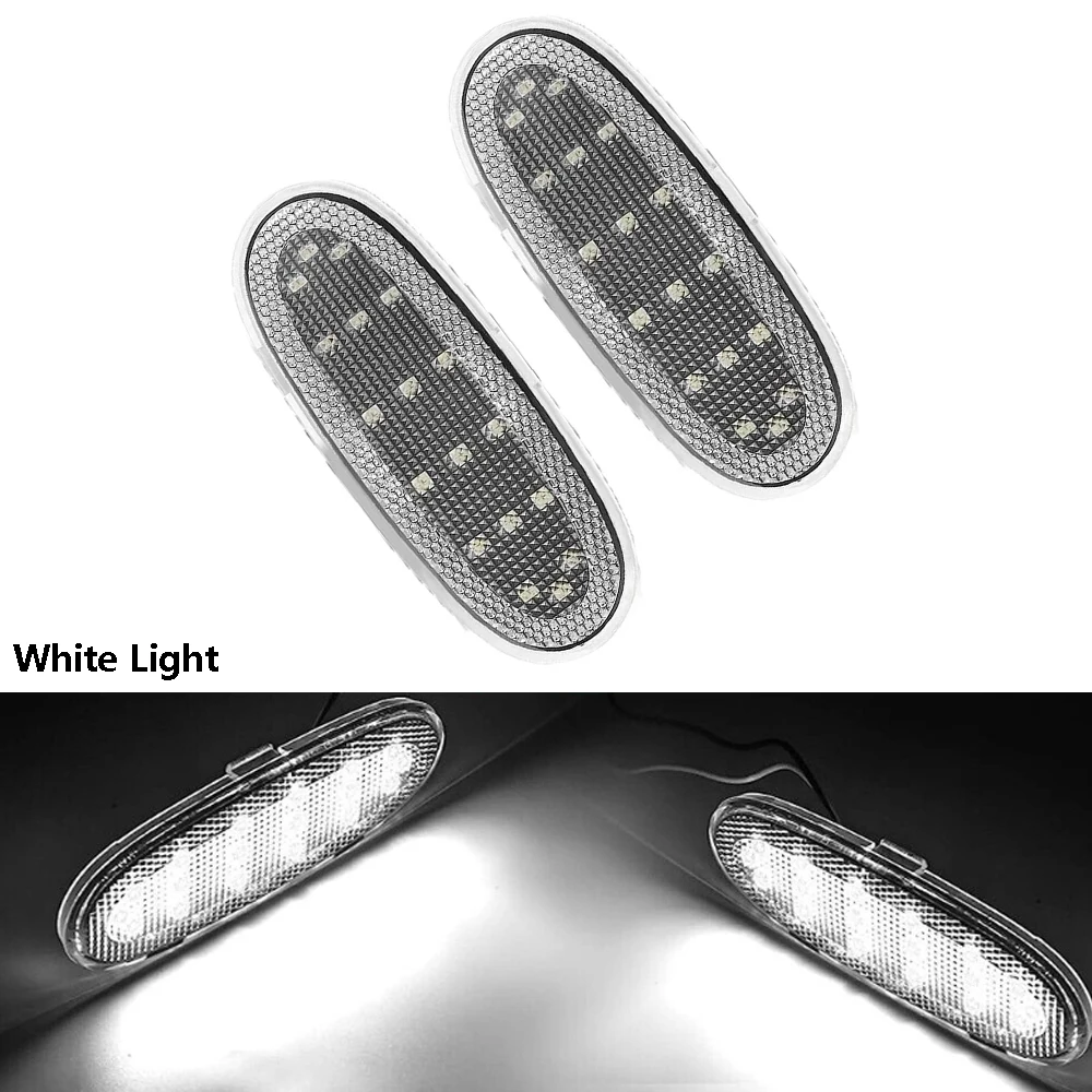 

2Pcs Car Front Door Panel Reflector Interior Light Door Lamp For Dodge Ram 1500 2500 3500 2004 - 2009 05179299AA, 5179299AA