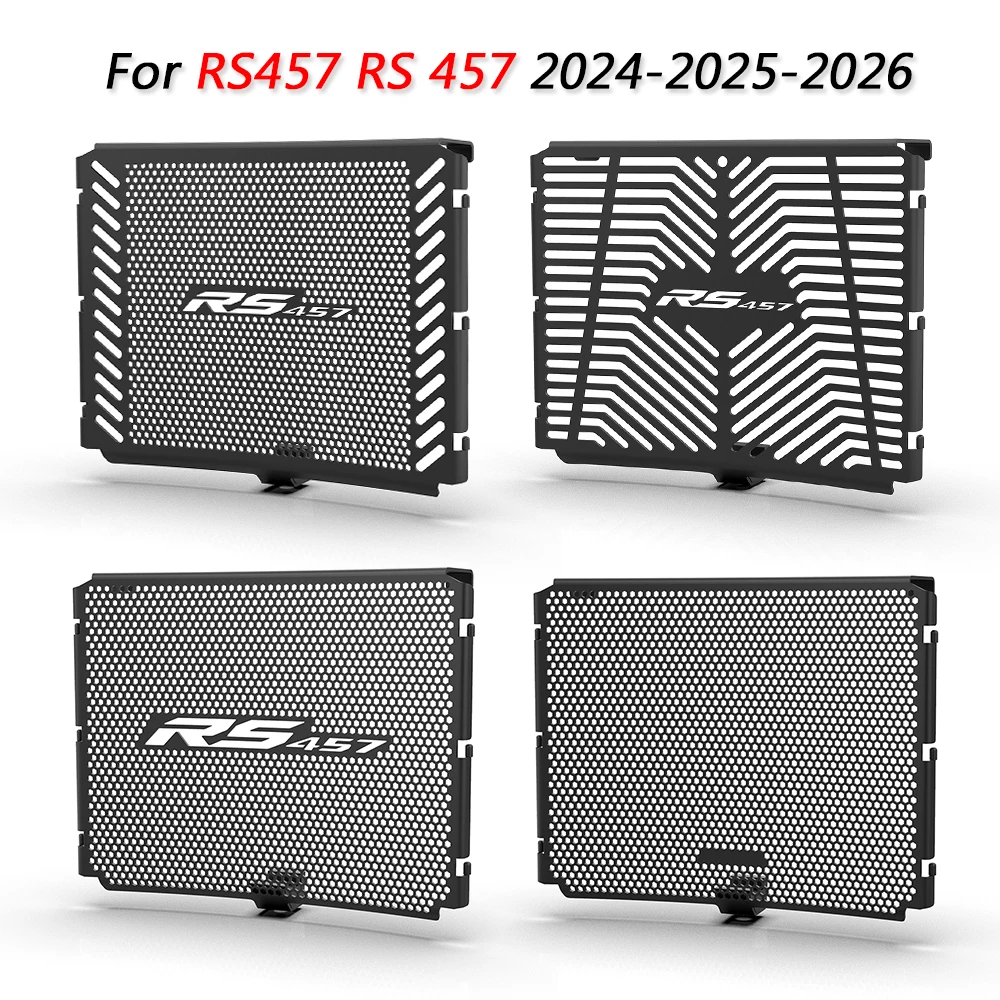 

NEW Motorcycle Accessories Black Radiator Grille Guard Cover Protection Protetor For APRILIA RS457 RS 457 RS-457 2024-2025-2026