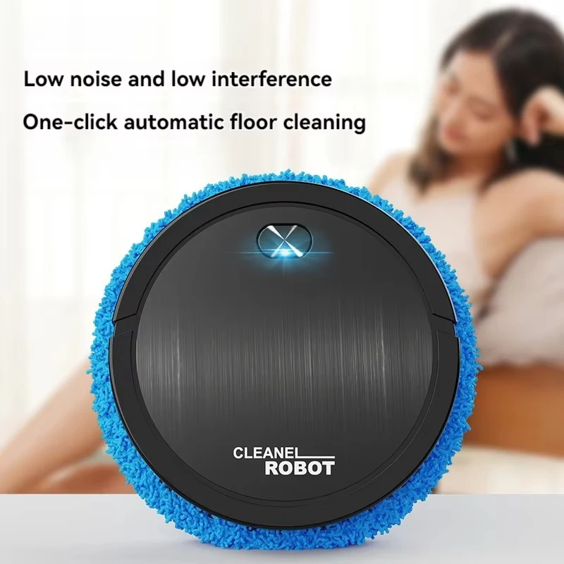 Portable Mini Home Floor Robotic Automatic Vacuum Cleaner USB Rechargeable Wet Dry Three-In-One Sweeping Machine For Home New ﻿