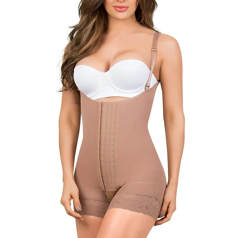 Women'S Corset Slimming Body Shaper Postpartum Strap Colombian Postpartum Girdles Butt Lift Faja Lingerie