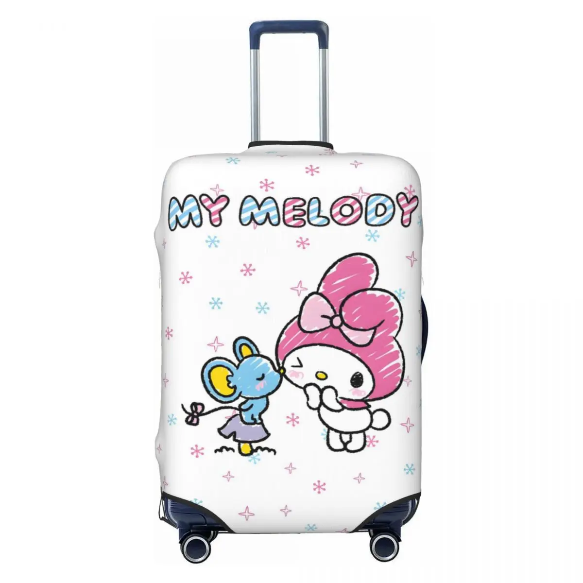 

Custom Melody Luggage Cover Protector Fashion Cartoon Movie Kawaii Design Travel Suitcase Covers for 18-32 Inch