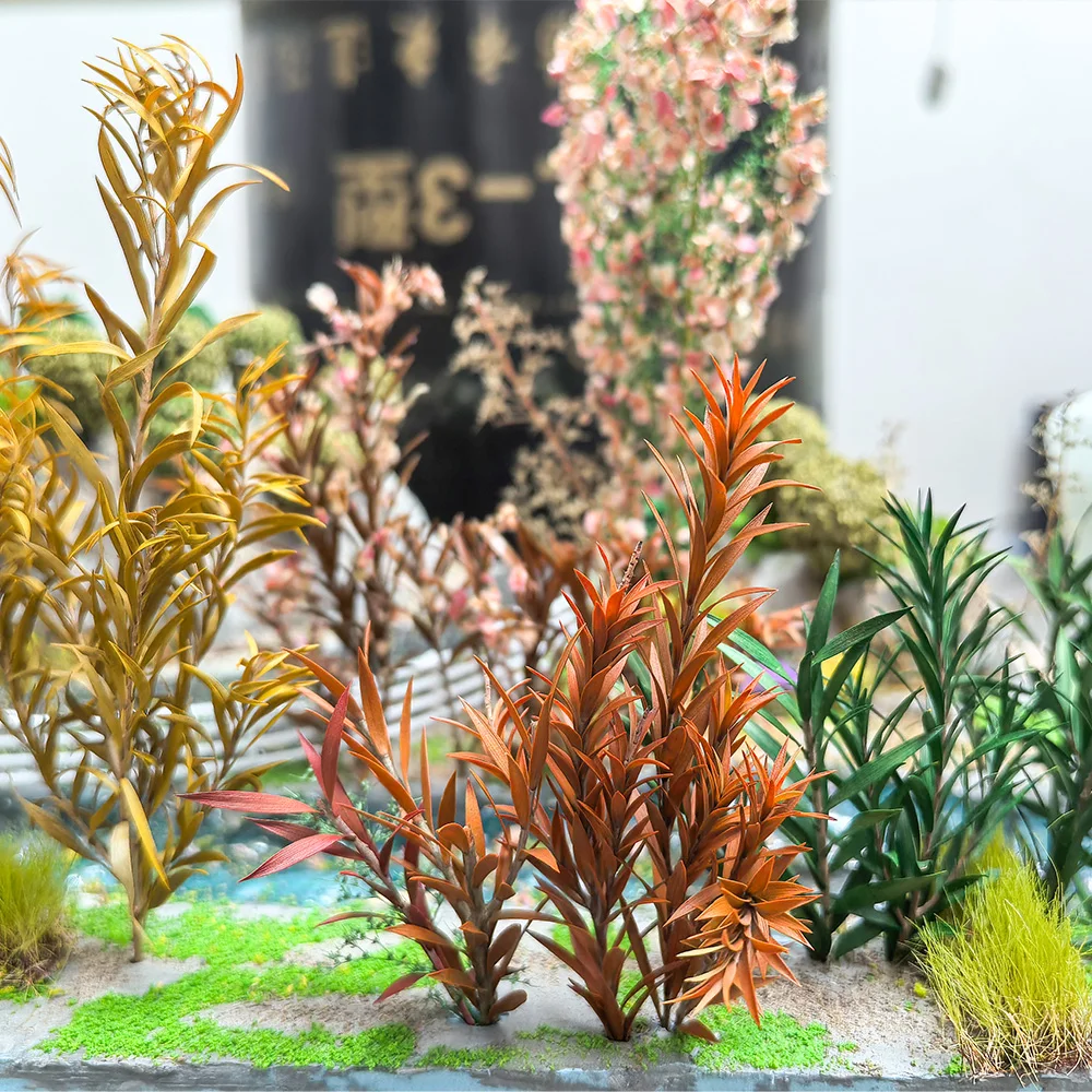 Simulation Long Leaf Vegetation Reed Grass Shrubs for Ho Waterscape Renovation/DIY Model Making/Military Scenery/Diorama 1Box
