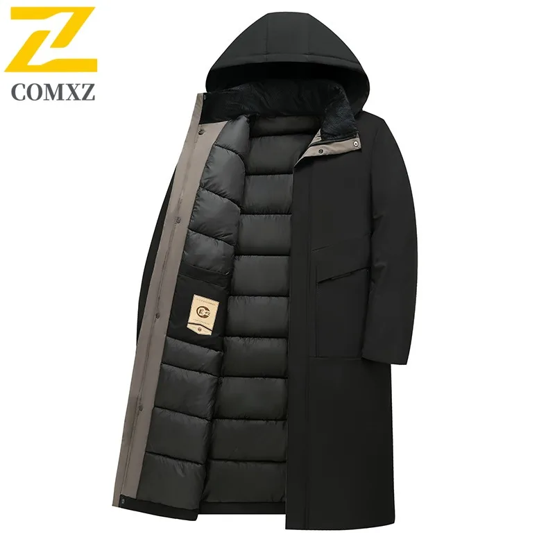 

COMXZ легкая зимняя куртка красивая минималистичная удобная лыжная теплая стеганая куртка 2025 дорожная ветрозащитная мужская стеганая куртка