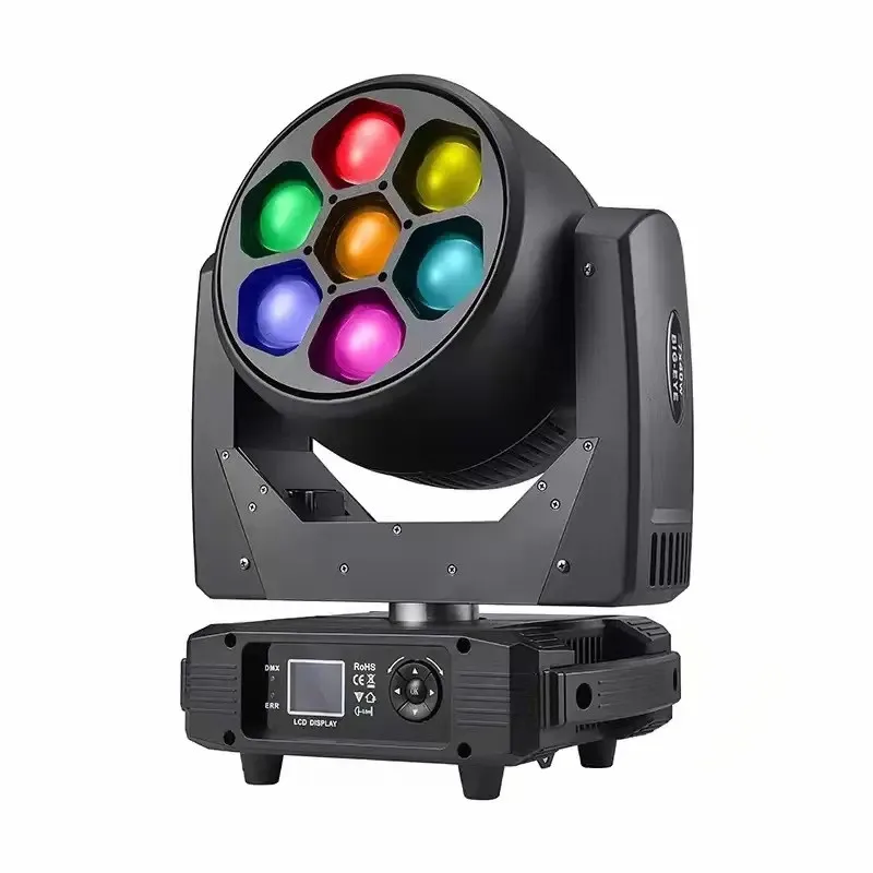 

7x40w Laser Moving Head Light Beam Strobe Football DMX DJ Disco Ball for Nightclub Party Wedding RGBW LED Professional Stage Led