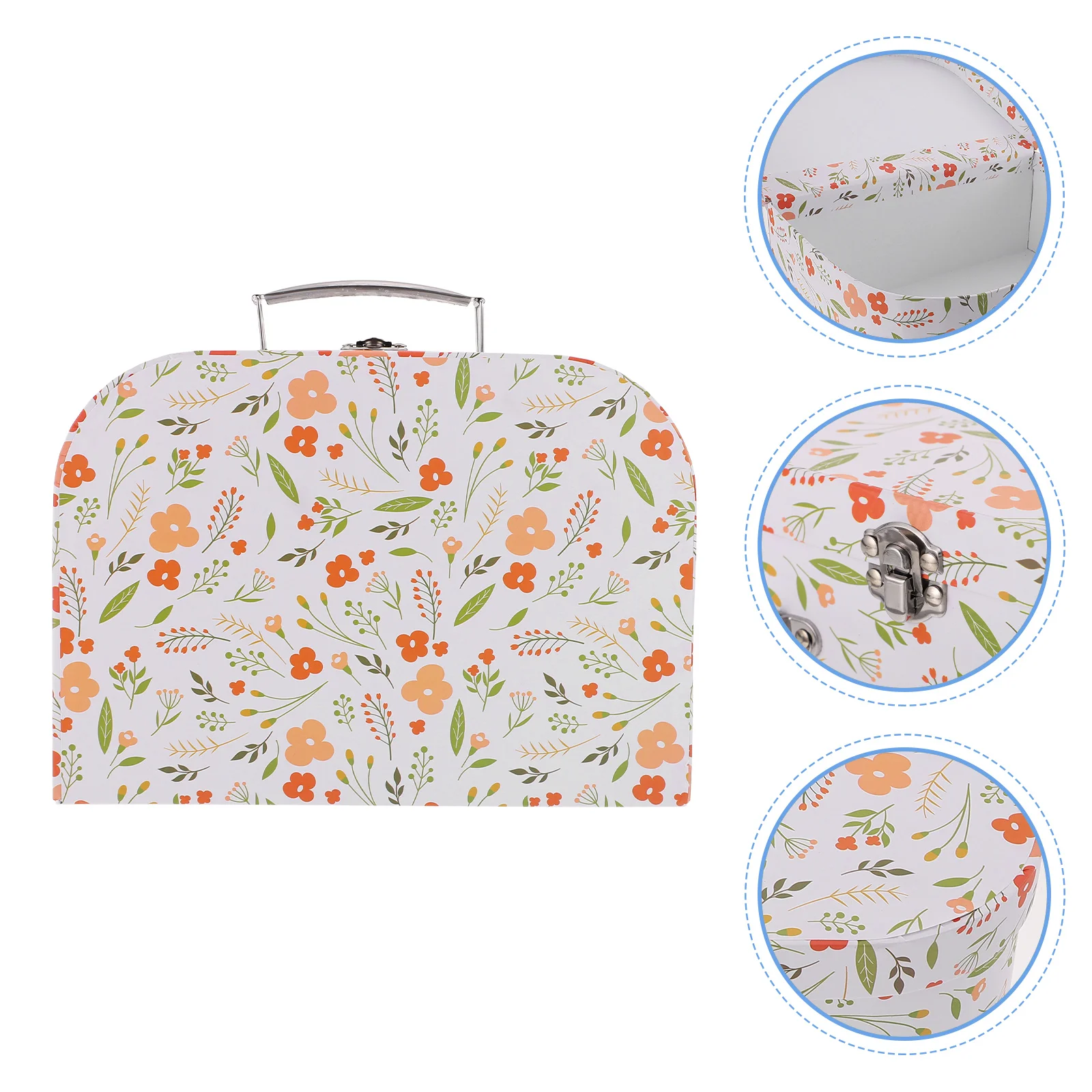 Portable Storage Suitcase Kids Stationery Gift ganizer Box Foldable Toy Carrier Handheld File Container Lightweight Sundry