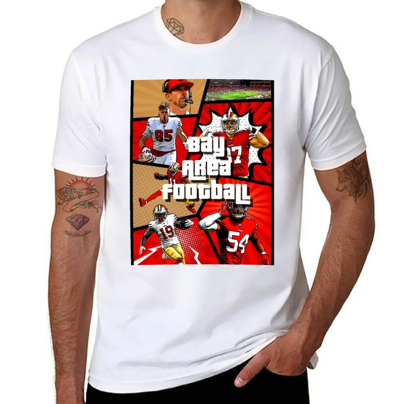 

Bay Area Football T-Shirt t shirt man luxury anime tshirt T-Shirt