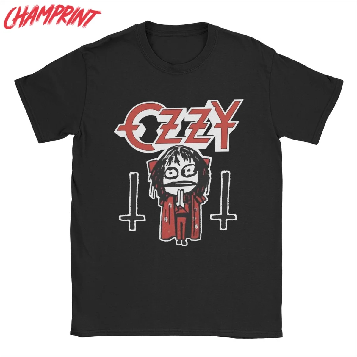 Ozzy Osbourne T-Shirts Men Fashion 100% Cotton Tee Shirt Crew Neck Short Sleeve T Shirt Gift Clothing