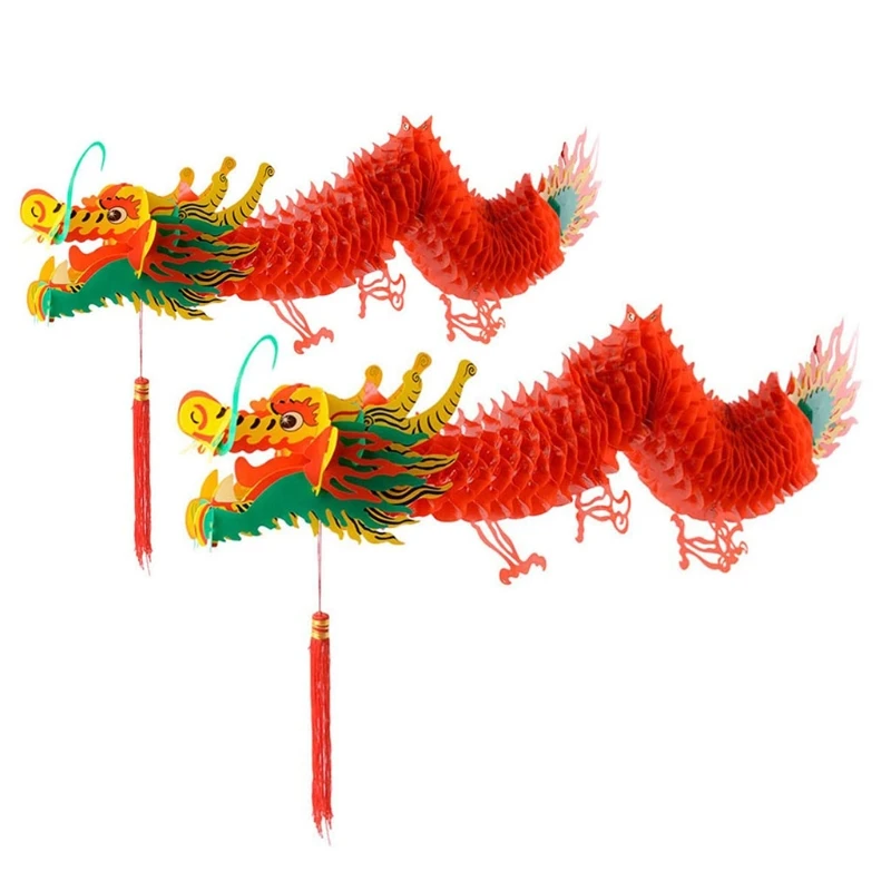 

Traditional Chinese Dragon Lanterns Decorative Auspicious Decor Spring Festival