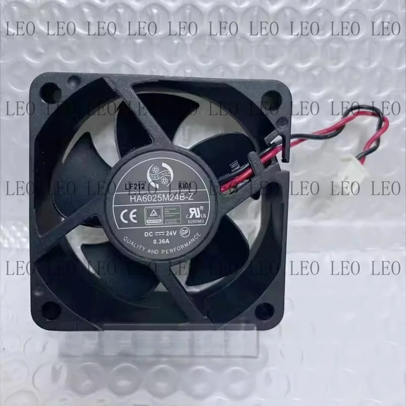 MY 1PCS For HA6025M24B 6025 DC24V 0.36A 6CM 2-Pin Dual Ball Ball Inverter Cooling Fan