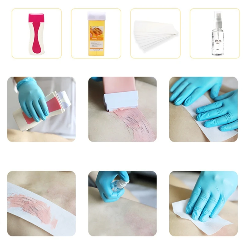 100g cera depilatoria delicata Non irritante crema depilatoria calda cartuccia di cera cera d'api Warmer ceretta per donna uomo Dropshipping