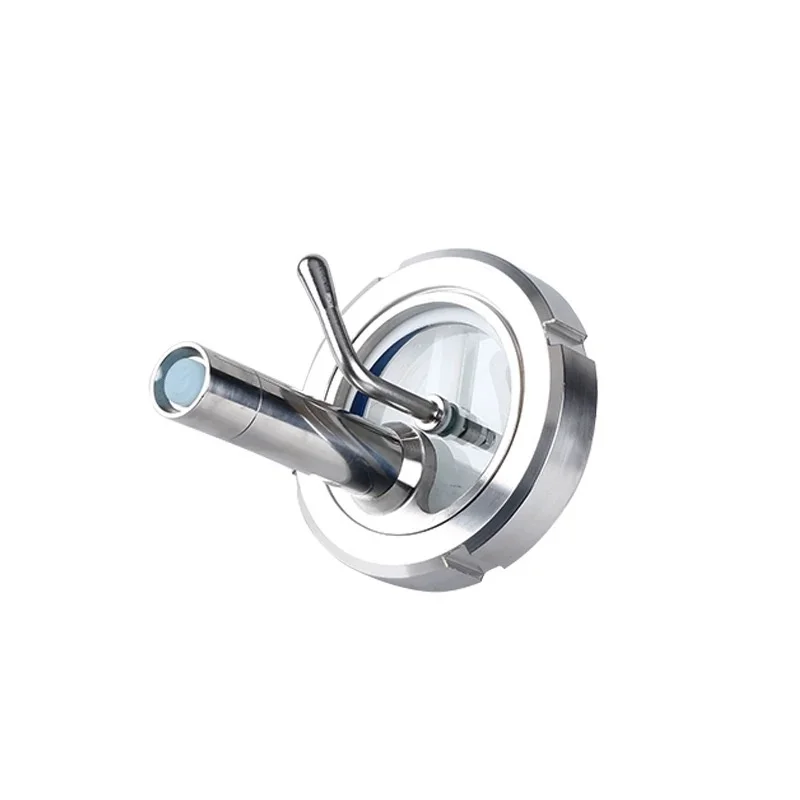SS304 Sanitary Round Sight Glass with Windshield Wiper and Flashlight Distillation Pipeline Circular View Sight Glass