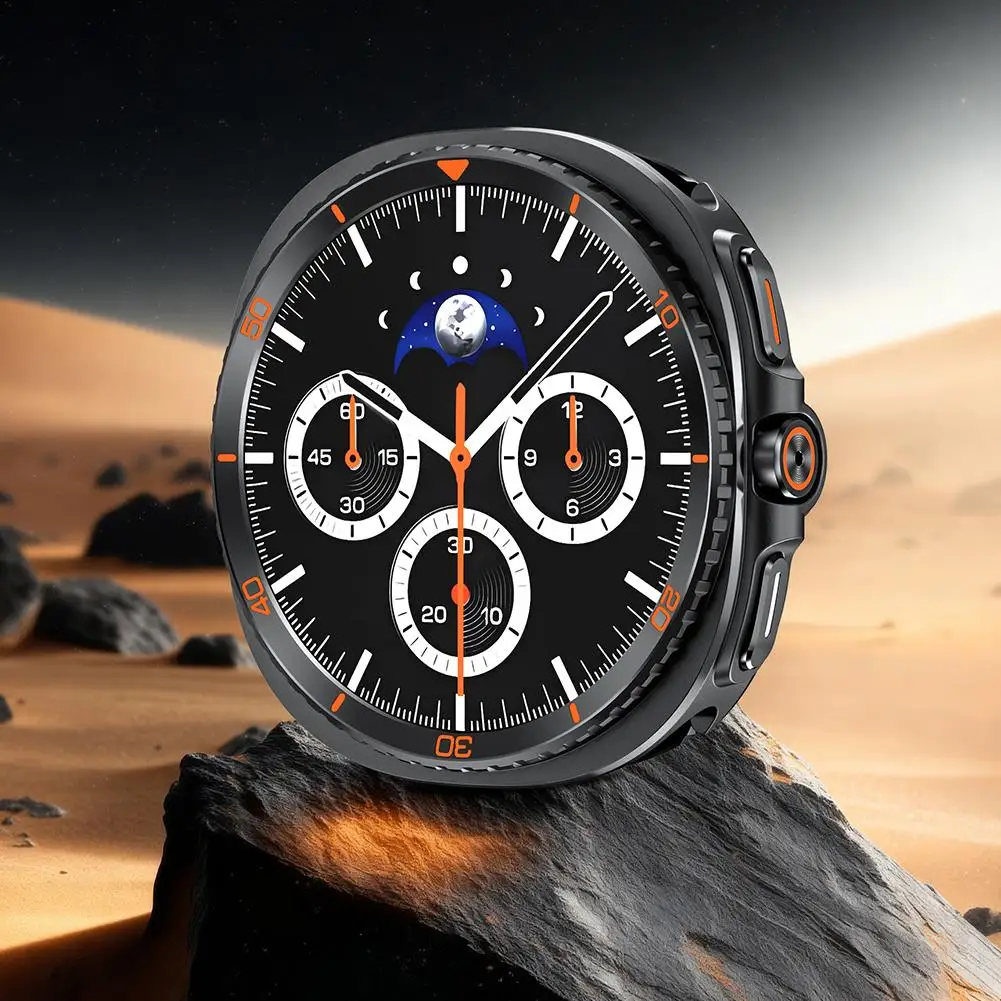 Metal Case For Samsung Watch 8 Ultra 47mm Case Full Coverage Protective Cover For Galaxy Watch 8 Hard Frame Watch Accessori X6C5