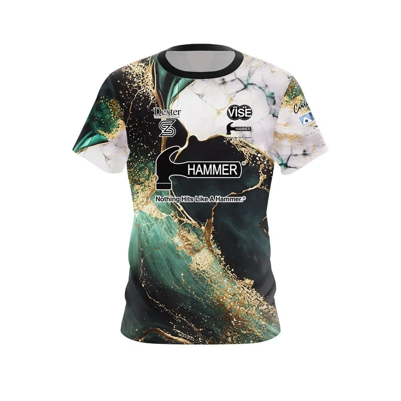 Neues Herren-T-Shirt mit Hammer-Eiscreme-Waffel-Kegel-Motiv, Bowling-Jersey-Print, Kurzarm, Performance-Sport-T-Shirt, Fan-Casual-Streetwear-Oberteil – Detail 5