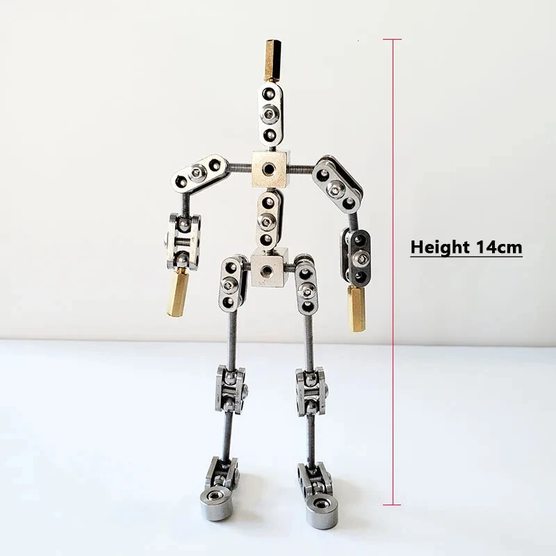 Full Metal Stop Motion Armature Kit Puppet Stainless steel skeleton DIY Animated Figure Flexible Model 12/13/14/15/16/17cm