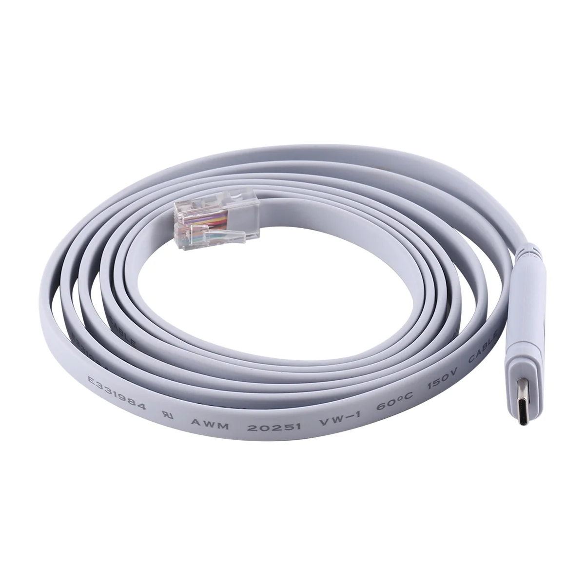 

USB TO Type C Console Configuration Cable Type C to RJ45 Serial Router Debugging Cable