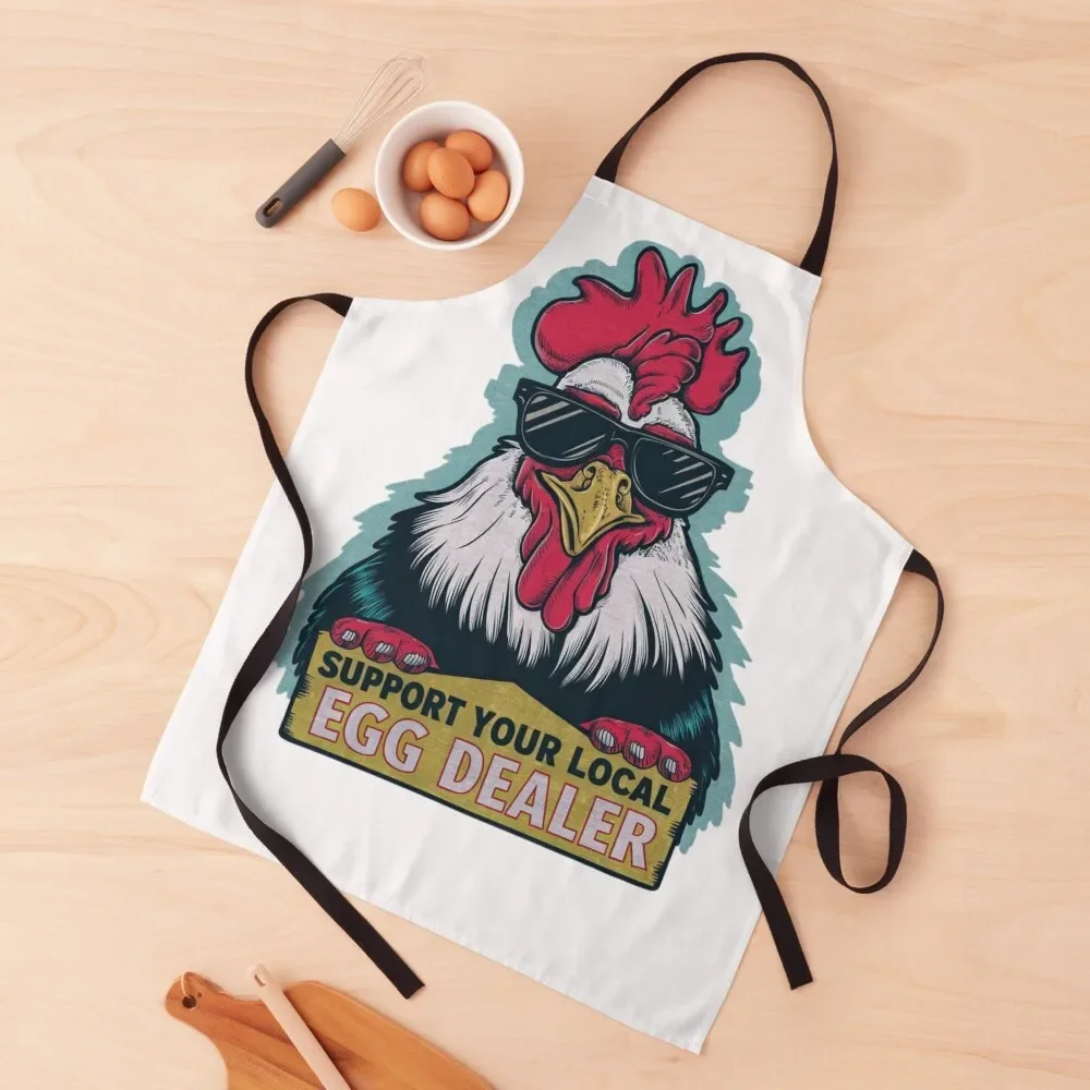 Support Your Local Egg Dealer Chicken Design Apron Kitchen Supplies Kitchen And Home Items Apron