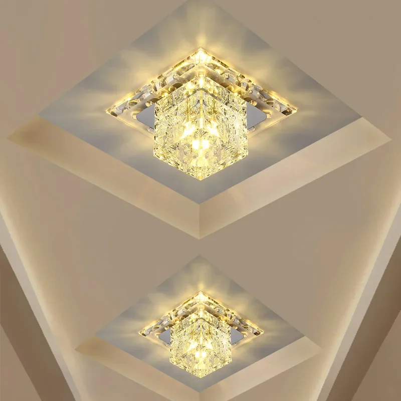 

Crystal LED Ceiling Light 5W LED Ceiling lamp AC110V/ 220V Aisle Corridor lamp modern led ceiling lights for living room