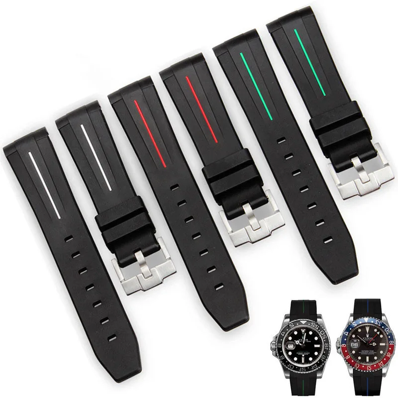 For Omega Swatch Joint Planet Series Moon Mercury Arc Rubber Watch Strap Unisex 20mm