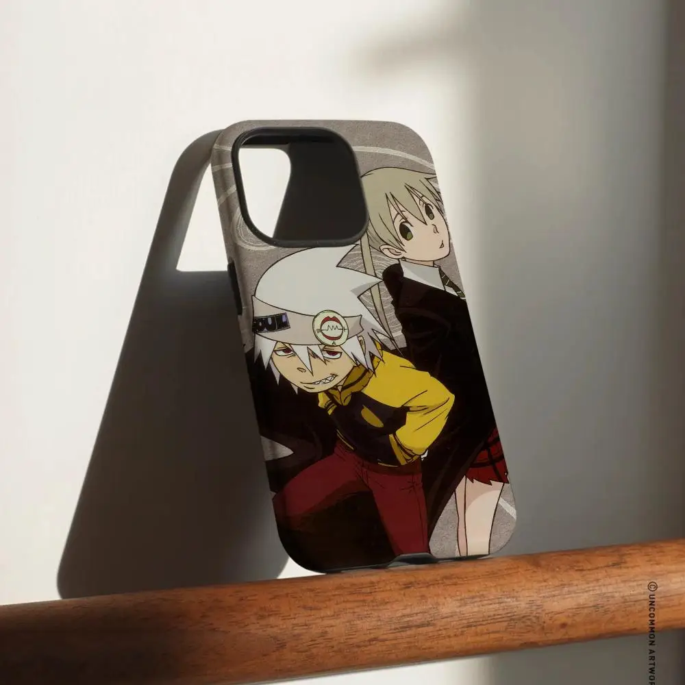 

Phone Case For Samsung Galaxy S25 24 23 22 Ultra Plus A56 36 26 Glossy HD Double-Layer Hard Shell Soul Eater