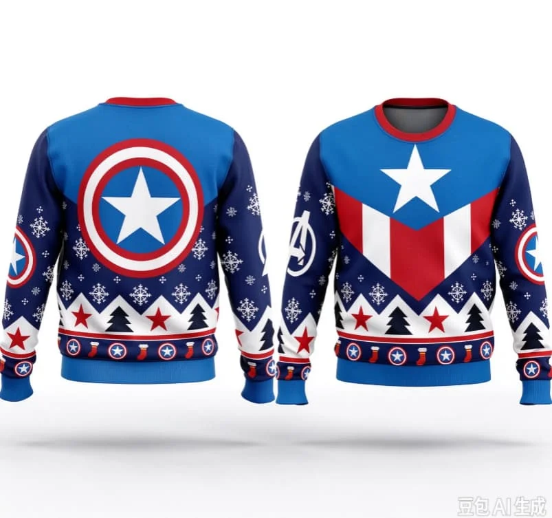 Super Hero 3D Printed Round Neck Sweatshirt Quick Drying Sweat Absorbing Y2K Autumn and Winter Hot Selling FamilyMatching