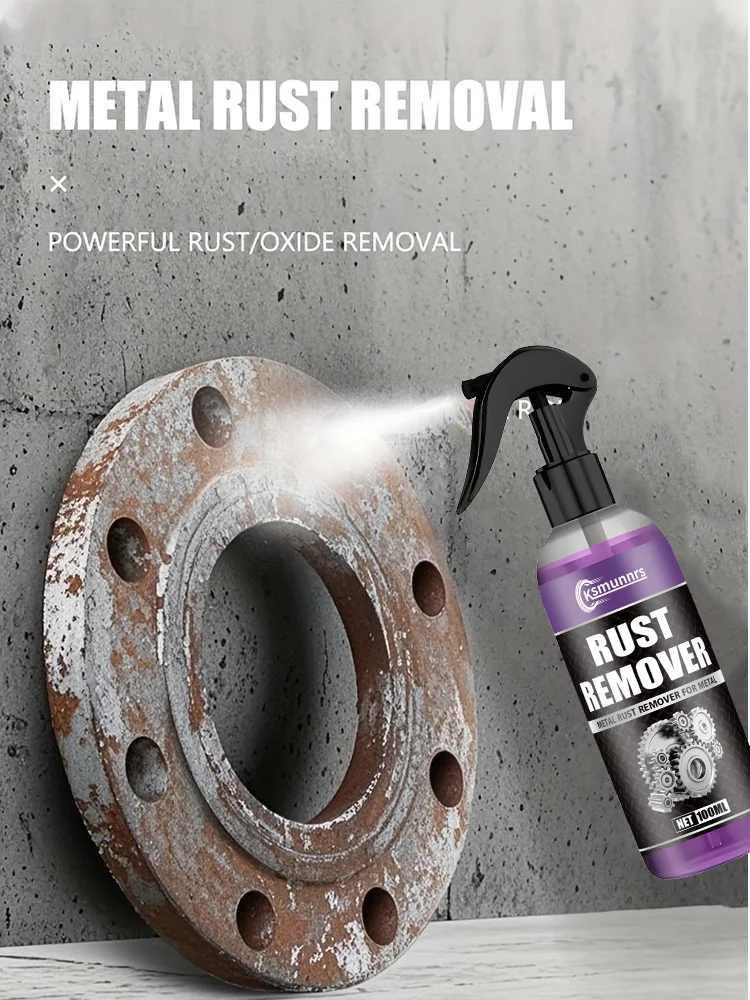 Multifunctionele roestverwijderaar spray |   Sterke roest- en ijzeropbouwverwijdering, ideaal voor chroomverf en auto-onderhoud - afbeelding 2
