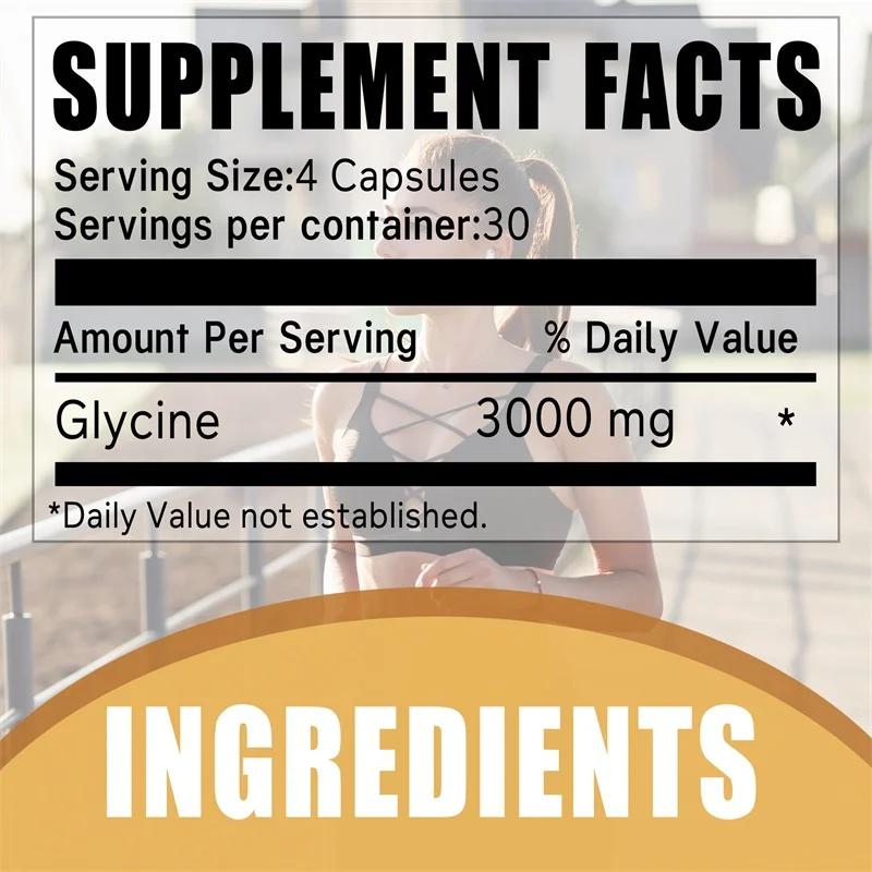Glycine Capsules - Improve Sleep Quality and Suppress Appetite, Promote Deep Sleep